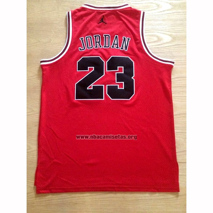 Camiseta Michael Jordan NO 23 Rojo Negro